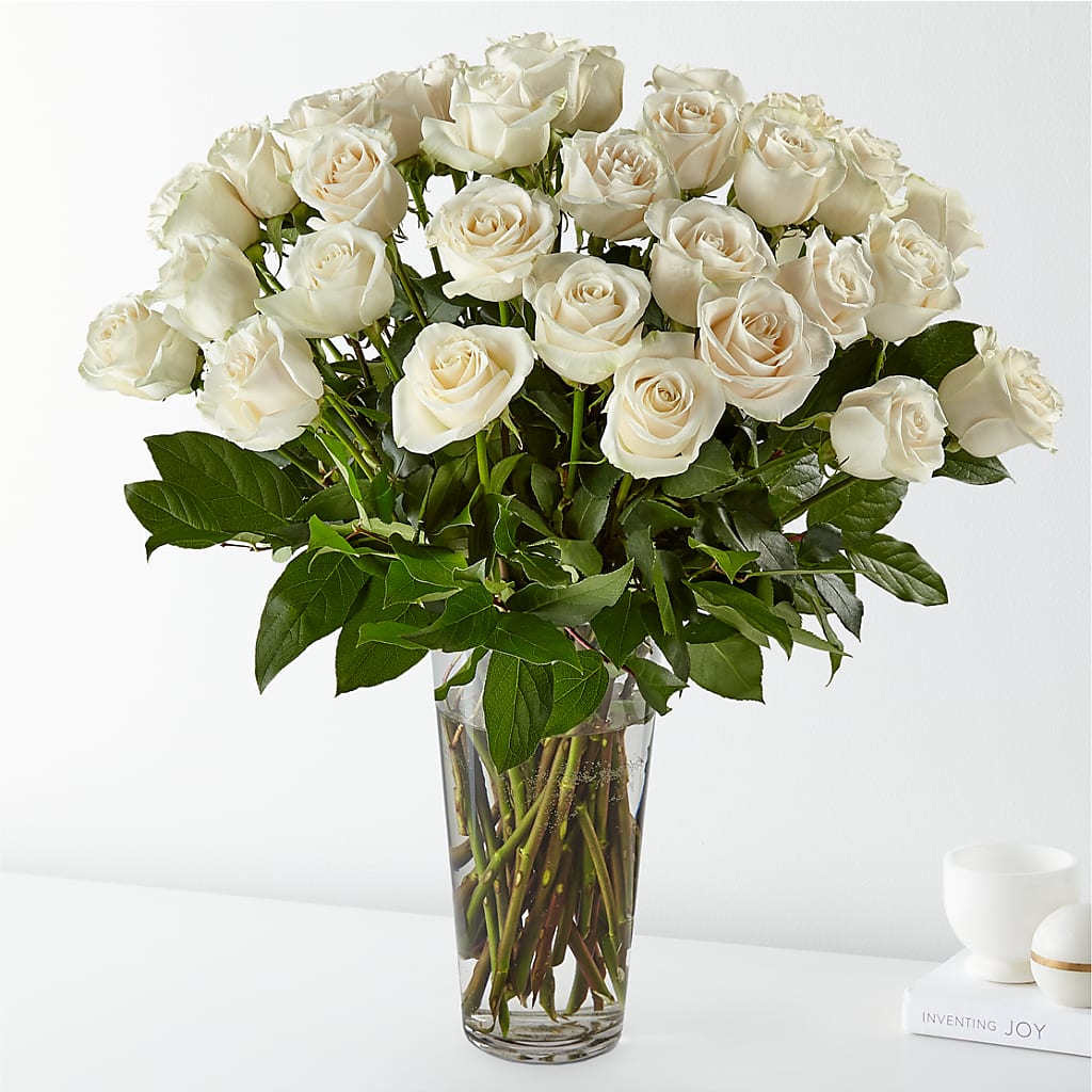 Long Stem White Rose Bouquet – A Little Bit Of Love, Hanover PA