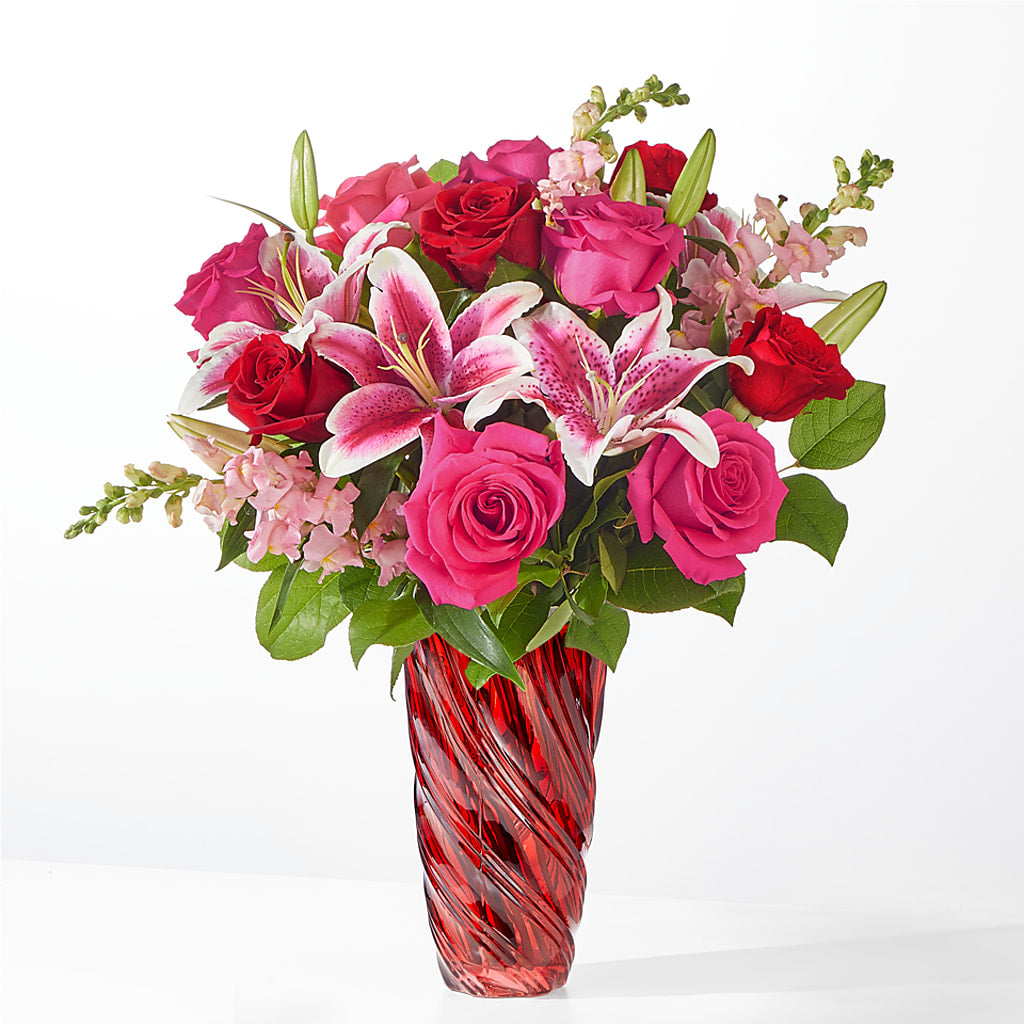 Always You Bouquet with Luxe Swirl Vase – A Little Bit Of Love, Hanover PA