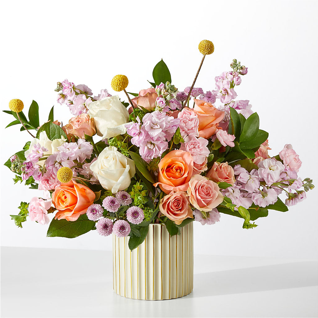 French Market Bouquet with Ivory Vase – A Little Bit Of Love, Hanover PA