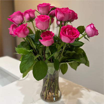Long Stem Pink Rose Bouquet –  A Little Bit Of Love, Hanover PA