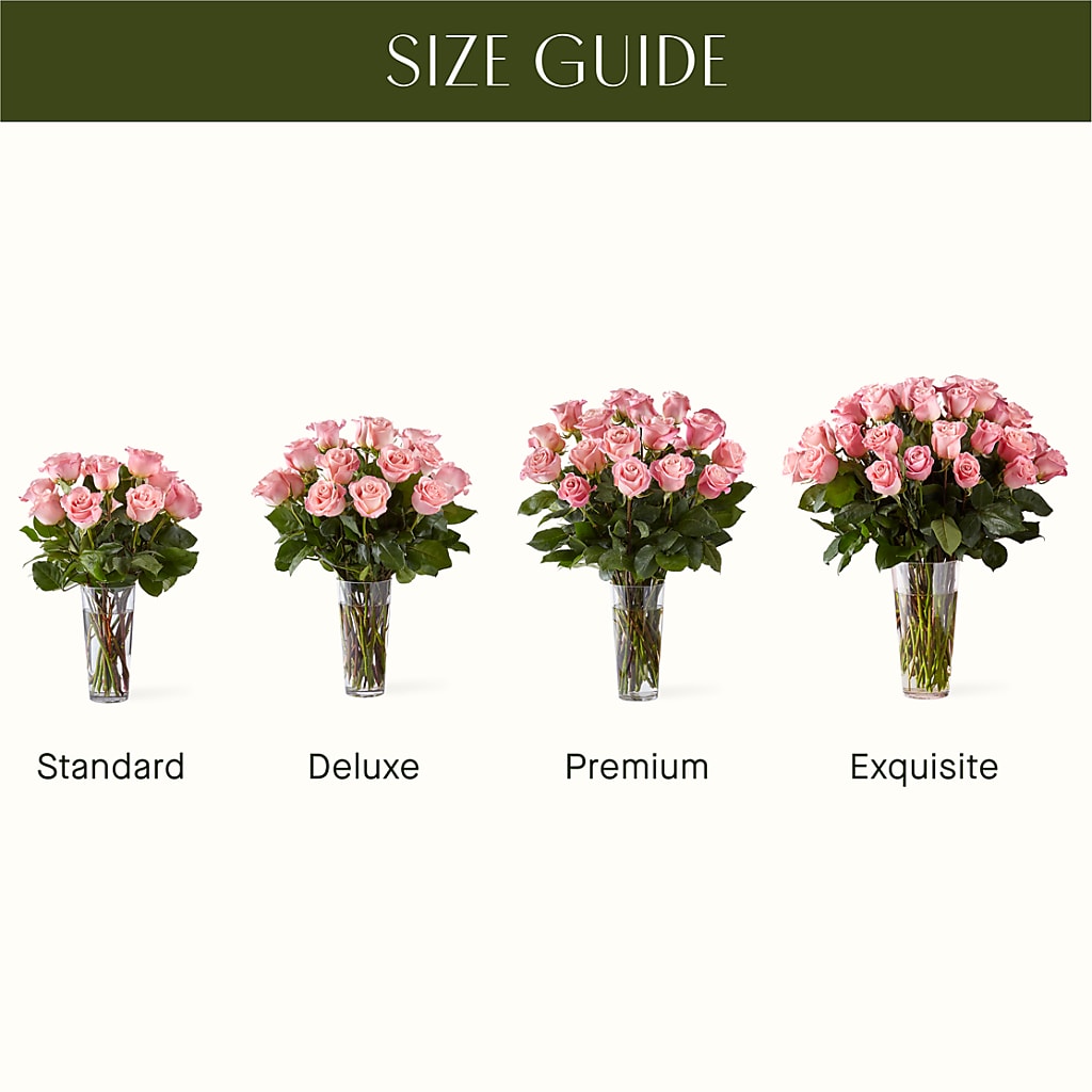 Long Stem Pink Rose Bouquet –  A Little Bit Of Love, Hanover PA