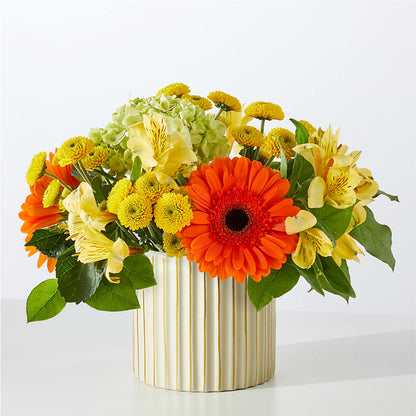 Autumn Sunshine Bouquet with Ivory Vase –  A Little Bit Of Love, Hanover PA