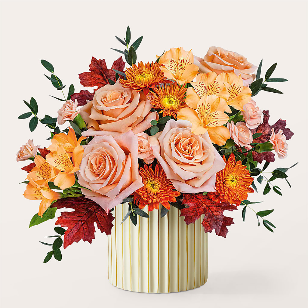 Spiced Latte Bouquet with Ivory Vase –  A Little Bit Of Love, Hanover PA