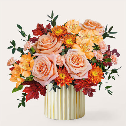 Spiced Latte Bouquet with Ivory Vase –  A Little Bit Of Love, Hanover PA