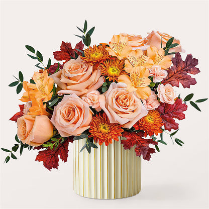 Spiced Latte Bouquet with Ivory Vase –  A Little Bit Of Love, Hanover PA