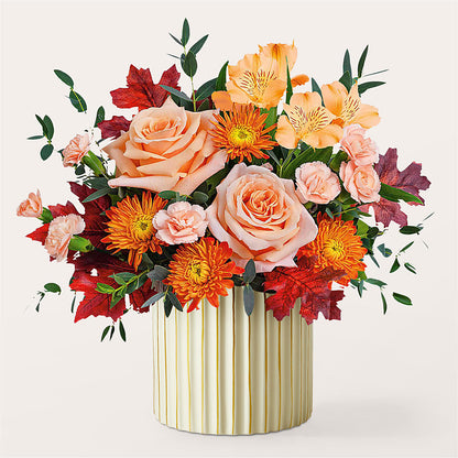 Spiced Latte Bouquet with Ivory Vase –  A Little Bit Of Love, Hanover PA