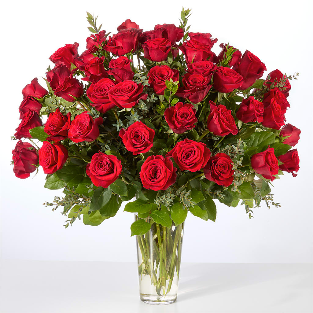 Forever Yours Fifty Stem Red Rose Bouquet –  A Little Bit Of Love, Hanover PA