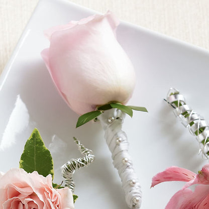Pink Rose Boutonniere –  A Little Bit Of Love, Hanover PA